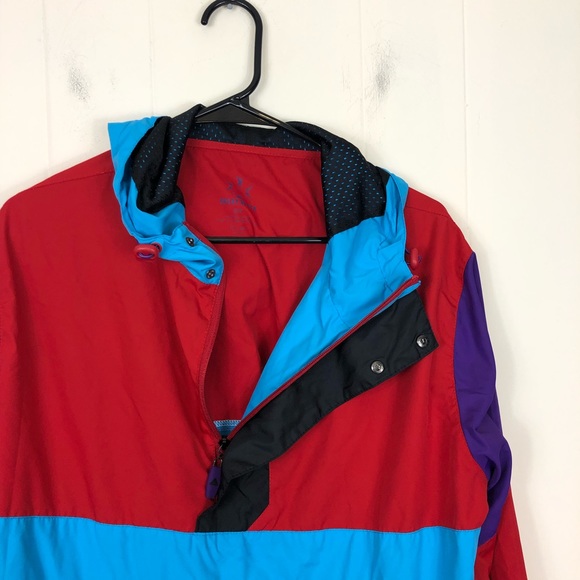 Kolby Black Colour Block Anorak Windbreaker Sz S - Picture 6 of 6